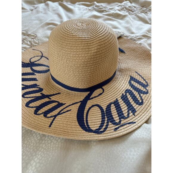Punta Cana Floppy Sun Straw Hat Stylish Beach Sun Protection - Picture 2 of 10